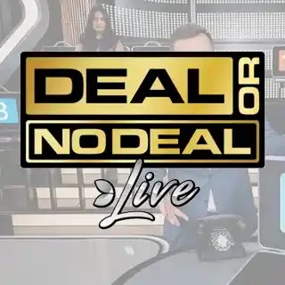 Deal or No Deal Live slot logo by Evolution at GoldSpin Casino