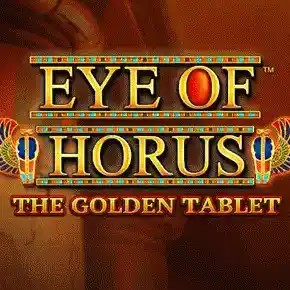 Eye of Horus The Golden Tablet Megaways logo by Blueprint Gaming GoldSpin Casino