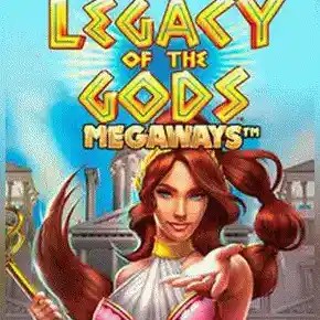 Legacy of Gods Megaways game by Blueprint Gaming – logo hosted on GoldSpin Casino