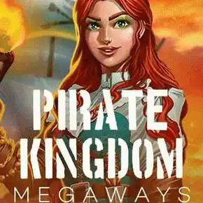 Pirate Kingdom Megaways logo by Iron Dog Studio at GoldSpin Casino