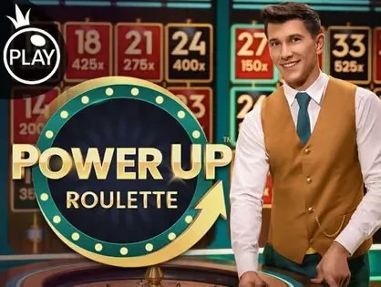 Power UP Roulette game by Pragmatic Play – logo hosted on GoldSpin Casino