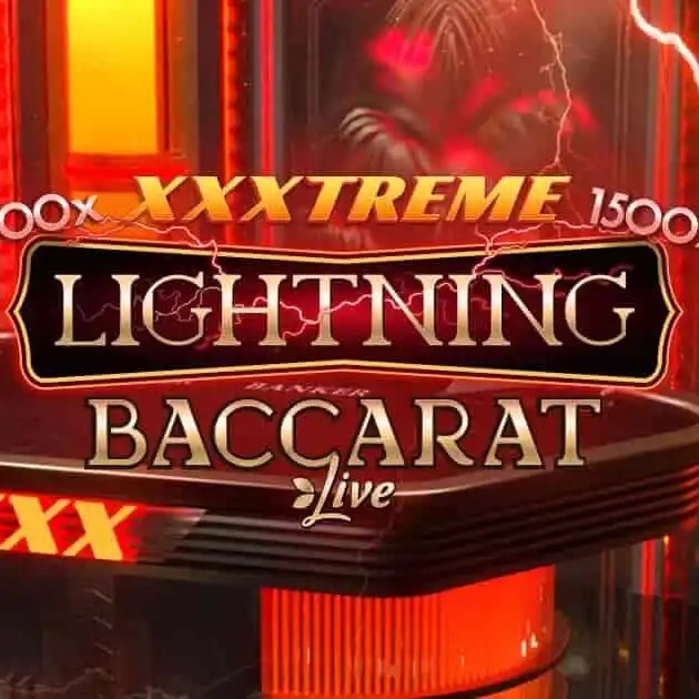 XXXtreme Lightning Baccarat logo by Evolution GoldSpin Casino